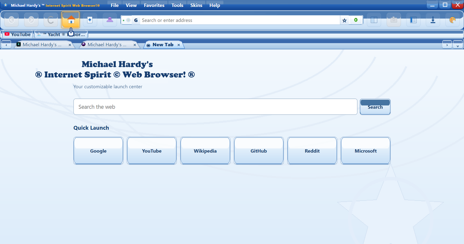 Haunted Purple browser preview